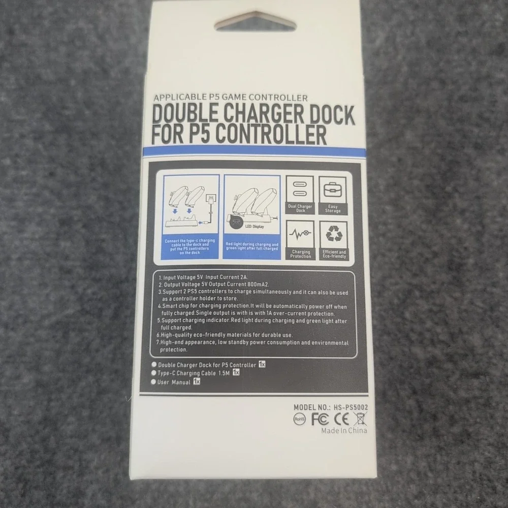 Charger Dual USB For Controls sony Play Station 5 PS5 Station‎ Support Charge
